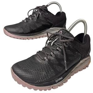 Merrell Antora 2 Womens Sz 6 Trail Running Shoes Black Gray Gorpcore Hiking EC